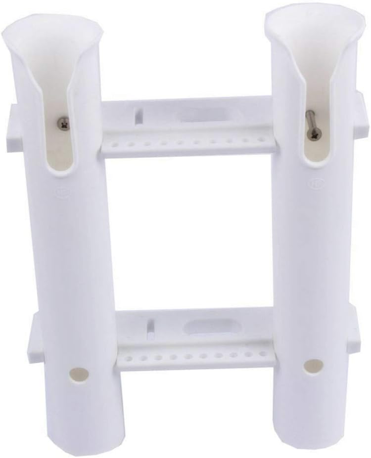 ISURE MARINE 2 Pole Rack Plastic Fishing Rod Holder White …