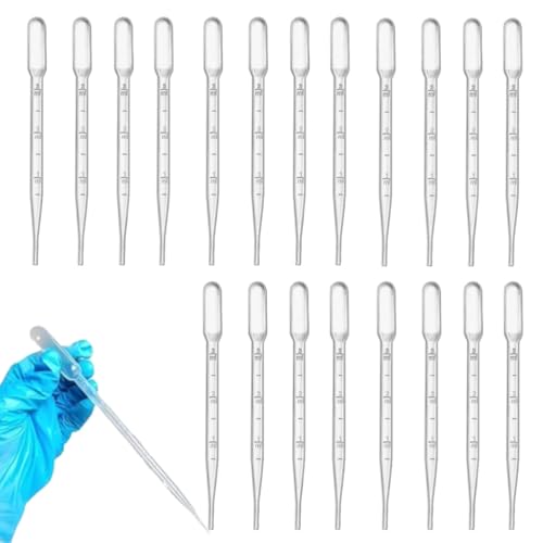 Pipetas de plástico,20unidades, 3ml, cuentagotas para los Ojos, pipetas de aceites Esenciales, Herramientas de Maquillaje