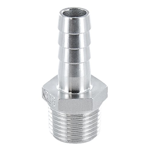 Preisvergleich Produktbild Schlauchtülle aus V4A Edelstahl - AG - 3 / 8" x 8 mm