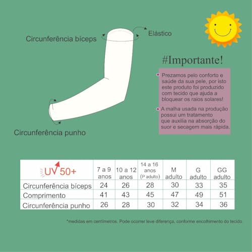 Lavin Basic, Par de manguito manga infantil e adulto Proteção UV50 Esportes Lavin Basic 13-A Cor:Pre