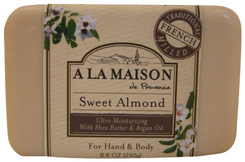 A LA MAISON BAR SOAP,SWEET ALMOND, 8.8 OZ