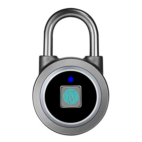 Fingerprint Padlock, Megafeis Latest Smart Padlock With Keyless and Bluetooth Locker Lock Suitable for School, Office, Bike, Gym, Backpack, Luggage Suitcase, IP65 Waterproof Fingerprint Padlock, Megafeis Latest Smart Padlock With Keyless and Bluetooth Locker Lock Suitable for School, Office, Bike, Gym, Backpack, Luggage Suitcase, IP65 Waterproof