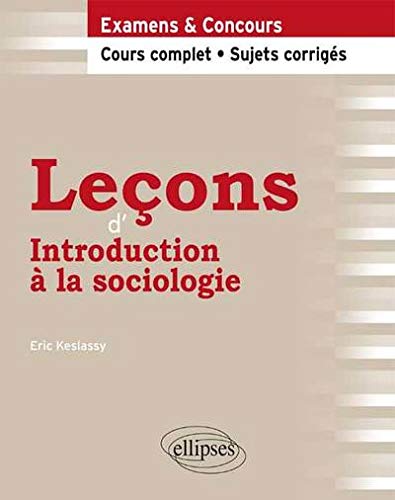 Leçons d'Introduction à la Sociologie