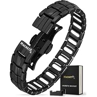 ARADOO Braccialetti con maglie ad ingranaggi magneti ultra resistenti in rame puro Braccialetti