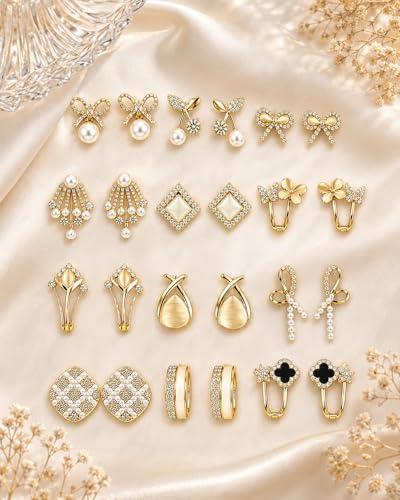 Image of Shining Diva Fashion 12 Pairs Set Earrings for Women Girls with Stylish Organizer Box | Valentine Birthday Rakshabandhan Gifts for Girls Girlfriend Wife Sister