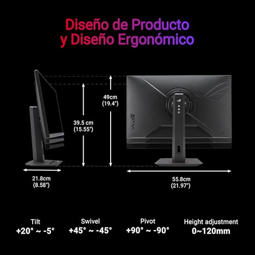 Monitor gaming ASUS ROG Strix XG259CS ideal para streamers con soporte de trípode 7