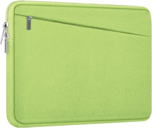 Image of Laptop Case 15.6 inch, Slim Computer Carrying Bag Protective Cover Briefcase with Front Pocket, Durable Laptop Cover for 15-16 Inch HP, Dell, Lenovo, Asus, Notebook, Light Green