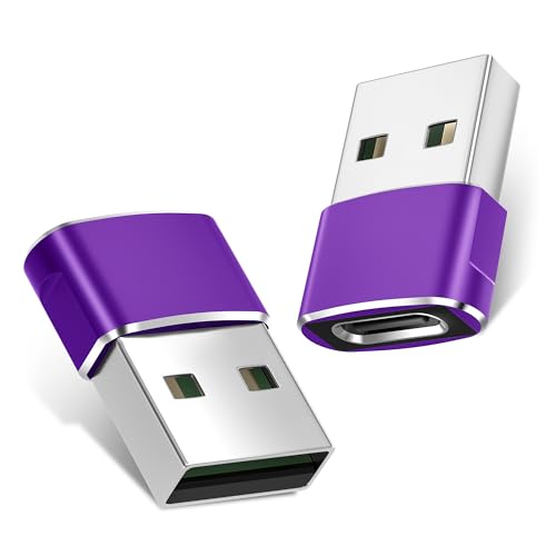 image for Basesailor USB to USB C Adapter 2 Pack,Type C Female to A Male Power A