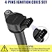 Set of 6 Ignition Coils Spark Plugs for Toyota Sienna Avalon Camry Highlander RAV4 Lexus RX350 IS350 ES350 2007 2008 2009 2010 2011 2012 2013 2014 2015 coil Packs Spark Plugs 3.5 V6 Replaces# UF487