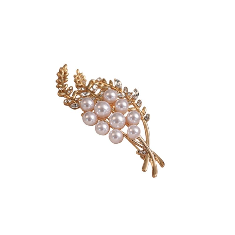 carl vinson Women's Pearl Ear Brooch Pin Corsage Suit Lapel Clothing Accessory-picture-6