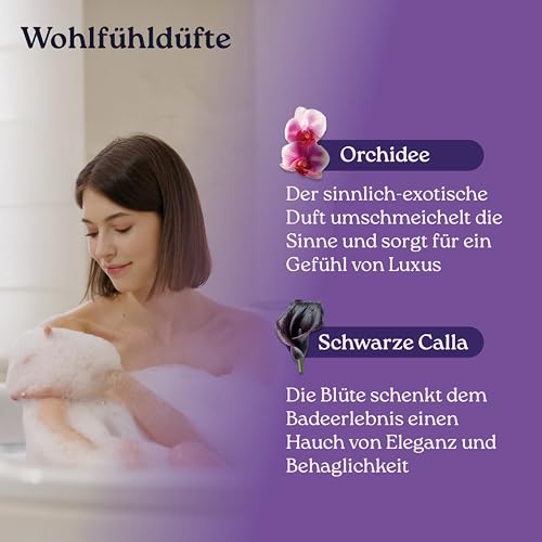 Litamin Schaumbad Magische Momente 750ml – mit Orchideen-Essenz & Duft schwarzer Calla – pflegender Badezusatz für sinnliche Wellness-Auszeiten