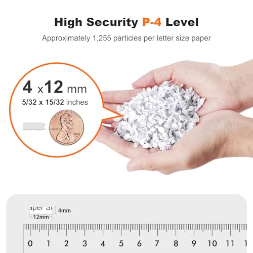 Bonsaii 200-Sheet Auto-Feed Micro Cut Paper Shredder - Heavy Duty 60 Min Run, P-4 Security, 8.1Gal(30.7L) Bin - déchiqueteuse à Papier électrique for Offices (C283-A) image 1