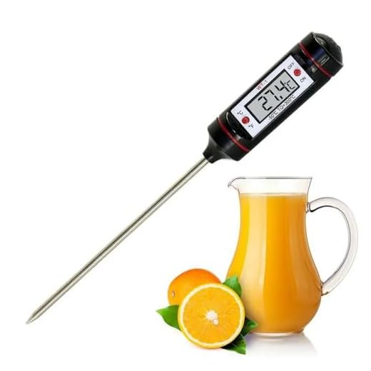 Termômetro Digital Culinário Tipo Espeto Culinário Alimentos E Bebidas Precisão na Cozinha para Alimentos Perfeitos Cozinha Forno Quente Frio Sólidos Líquidos Prático Com Capa Protetora