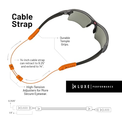 Image of Glasses Strap- Eyewear Retainer, Sunglasses Strap, Eyeglasses Strap, Adjustable Cable Straps, Glasses Holder