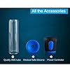 Vacuum Suction Enlarger Pump for Men Body Training, Men's Enlargement Vacuum Adult Toys Massage Cup Growth Pump with 2 in 1 ED Screen Extender Tool for Male to Be a Bigger Stronger HDFJ8SZ (Blue) #5