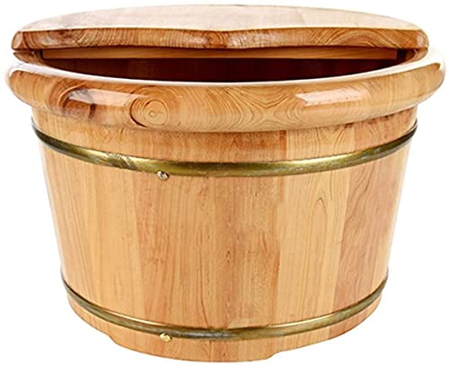 Spa de Pies Masajeador Tina de Madera con Tapa