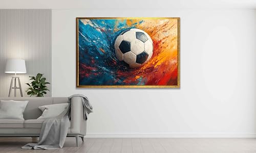 Impression football sur toile encadrée 40x60cm de qualité - 3