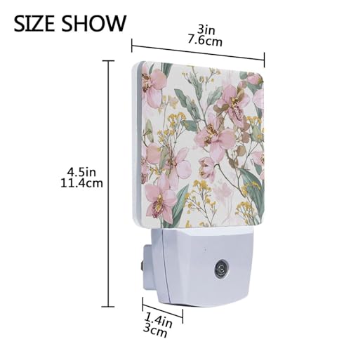 Luz Nocturna Sensor con Diseño de Flores Orquídea miniatura 3
