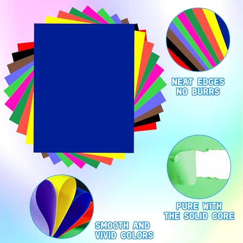 pmybupo Neon Poster Board 30 Sheets-22x28-Inch Double-Sided Color Cardstock Paper,Ideal for Signs,Crafts,Projects-10 Assorted Colors in Bulk Pack,Three of each color