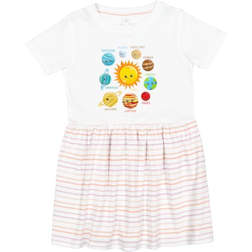 inktastic Cute Planets, Solar System, Space, Cosmos, Galaxy Toddler Dress