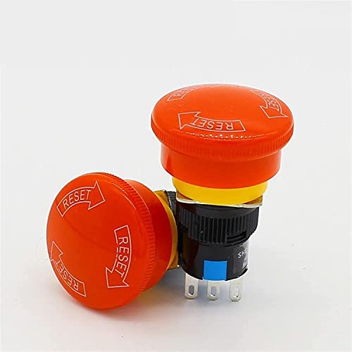 Bouton poussoir arrêt d'urgence e-stop 16mm avec finition étanche météo pack