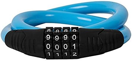 4 Digit Combination Password Lock Bicycle - Jakroo Steell Wire Cable Bike Bicycle 4 Digit Combination Password Lock Blue by Jakroo