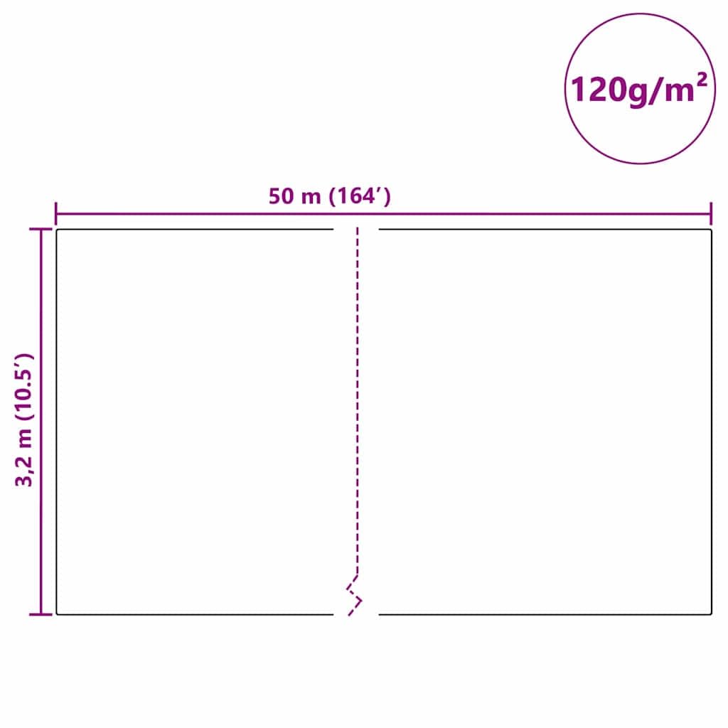 Zimowa ochrona roślin, beżowa, z włókniny, 50 x 3,2 m, odporna na działanie promieni UV, nadaje się do ponownego użytku, do pielęgnacji ogrodu, na grządki, balkon, taras i szklarnię woskową