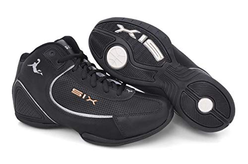 Tênis Masculino Basquete Six Street Original Cano Médio Preto e Cinza 40