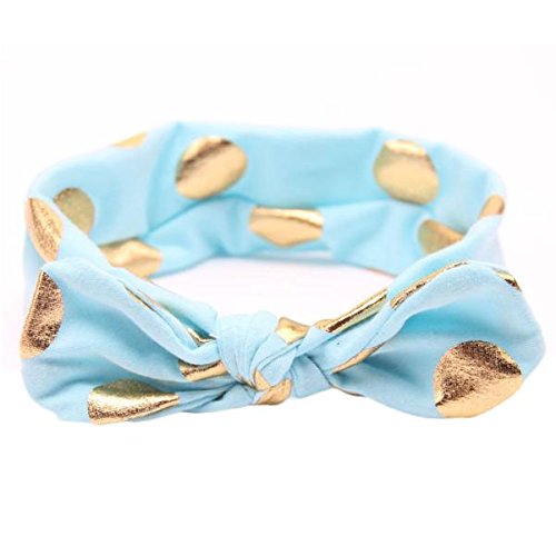 Yukong Cute Baby Girls Headbands, Hair Bunny Knot Polka Dot Style Hairbands for Toddler Kids