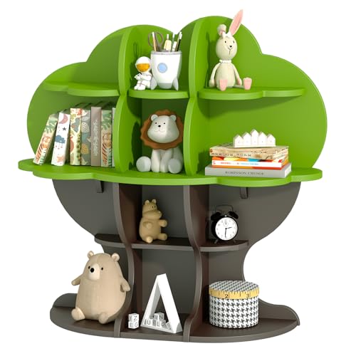 Tree-Kids-Bookshelf-Toddler-Bookcase-4-Tier-Baby-Book-Rack-Children-Toy-Storage-Organizer-Wood-Display-Shelf-for-Nursery-Playroom-Bedroom-Classroom-School-Homeschooling-Boy-Girls-Gift-green-tree Tree Kids Bookshelf Toddler Bookcase 4 Tier Baby Book Rack Children Toy Storage Organizer Wood Display Shelf for Nursery Playroom Bedroom Classroom School Homeschooling Boy Girls Gift green tree