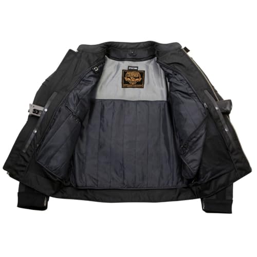 Premium Leather Motorcycle Jacket in Matte Black by Milwaukee Leather by Milwaukee Leather - Image 3