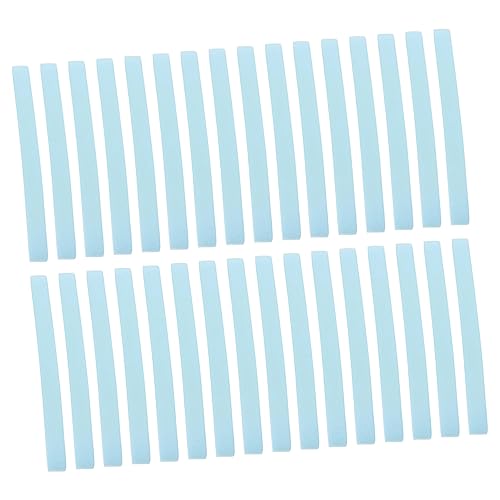 HAPINARY 60 Piezas lavado de cara equipo falso soplo latigazos removedor de pegamento para pestañas agua salon home tripe limpiador facial limpiadores faciales esponjas de limpieza pva Blue
