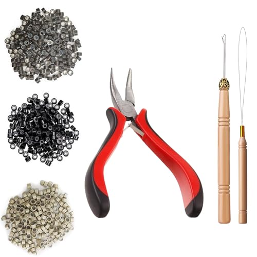 Kustimantu Kit De Herramientas Para Extensiones De Cabello,Herramienta de Extensiones Capilares para Mujeres | Suministros De Peluquería Para Mujer