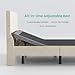 differ life Queen Adjustable Bed with Upholstered Headboard and Frame – All-in-One Electric Base with Zero Gravity, Anti-Snore & Under-Bed Lighting