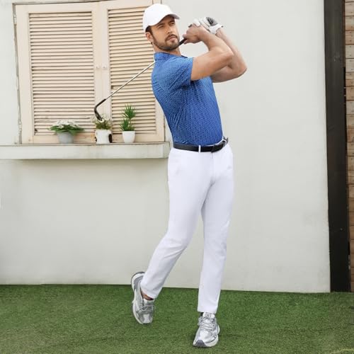 Camiseta polo casual para hombre de manga corta, con estampado completo, tecnología transpirable y secado rápido, bolsillo en el pecho, cuello con botones, UPF 50+, ideal para exterior, rugby y actividades atléticas miniatura 3