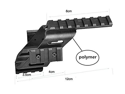 FIRECLUB 2019 Universal Tactical Pistol Scope Sight Polymer Light Weight Mount with 7/8" Weaver & Picatinny for Glock