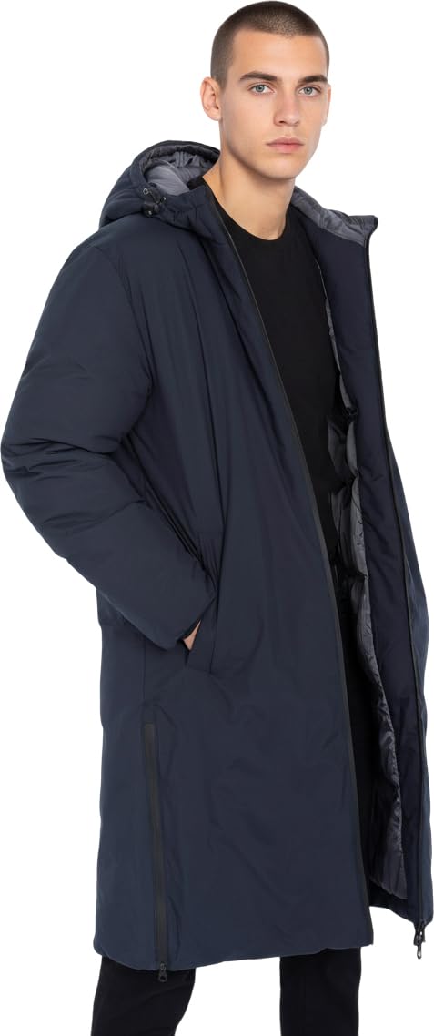 Schott NYC Unisex Fargo Lange Daunenjacke mit Reißverschluss