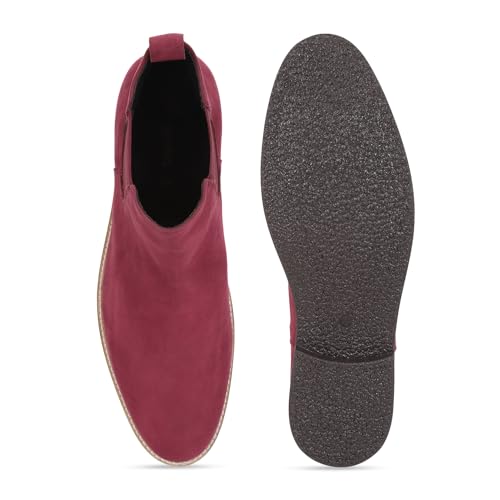 Image of YOHO Comfortable Boots For Men | Extra Cushioned Foot Bed And Skin Friendly Ankle Boot With Low Heels | PU Finish Material | Trendy, Stylish & Casual Boots | Winter, Snow & Holiday Outings