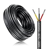 Haute conductivité : Câble de terre 20 AWG 0,5 mm² avec 3 fils, chacun composé de 21 brins de fil de cuivre étamé de 0,16 mm d’épaisseur. Haute conductivité et faible résistance, facile à souder, à connecter et à couper