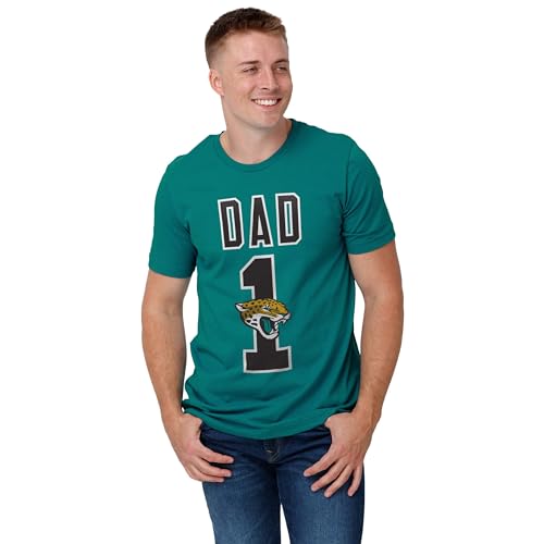 Image of FOCO NFL Mens NFL Team Logo Tee Shirt #1 Dad T-Shirt