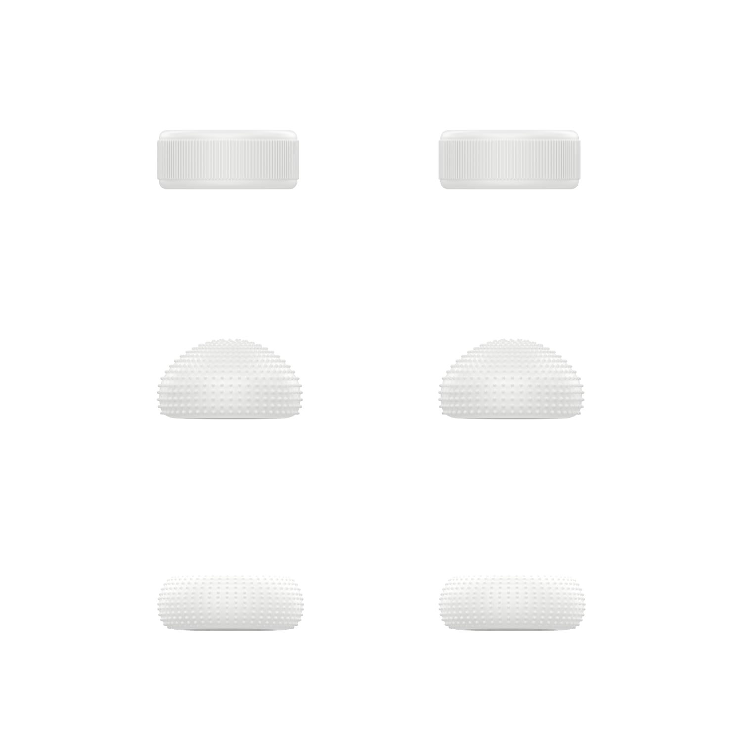 Lenovo Tapas para Joystick (6 Piezas, 3 Estilos - Cóncavas, Esféricas, Cilíndricas, Material Silicona) Compatibles con Legion Go 2 y Legion Go S – Color Blanco Glaciar - 3
