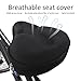 equlup Bikes Seat Cover, Breathable Bikes Saddle Seat Cover Thickened Cycling Soft Cushion Cap One Piece Mold Double Binding Accessory for Outdoor Riding