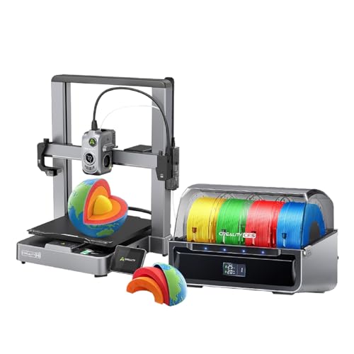 Creality Hi Combo 3D Printer, Multi Color 3D Printer with CFS, 500mm/s High Speed Auto-Leveling Automatic Filament Reading Clog-Free Extruder 95% Pre-Assemble All-Metal Body 10.24×10.24×11.81inch Creality Hi Combo 3D Printer, Multi Color 3D Printer with CFS, 500mm/s High Speed Auto-Leveling Automatic Filament Reading Clog-Free Extruder 95% Pre-Assemble All-Metal Body 10.24×10.24×11.81inch