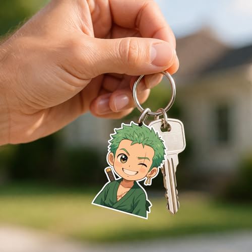 Image of Acrylic Anime & Cartoon Theme Keychain For Bike & Car | Birthday Return Gift For Kids | Gift For Girls & Boys