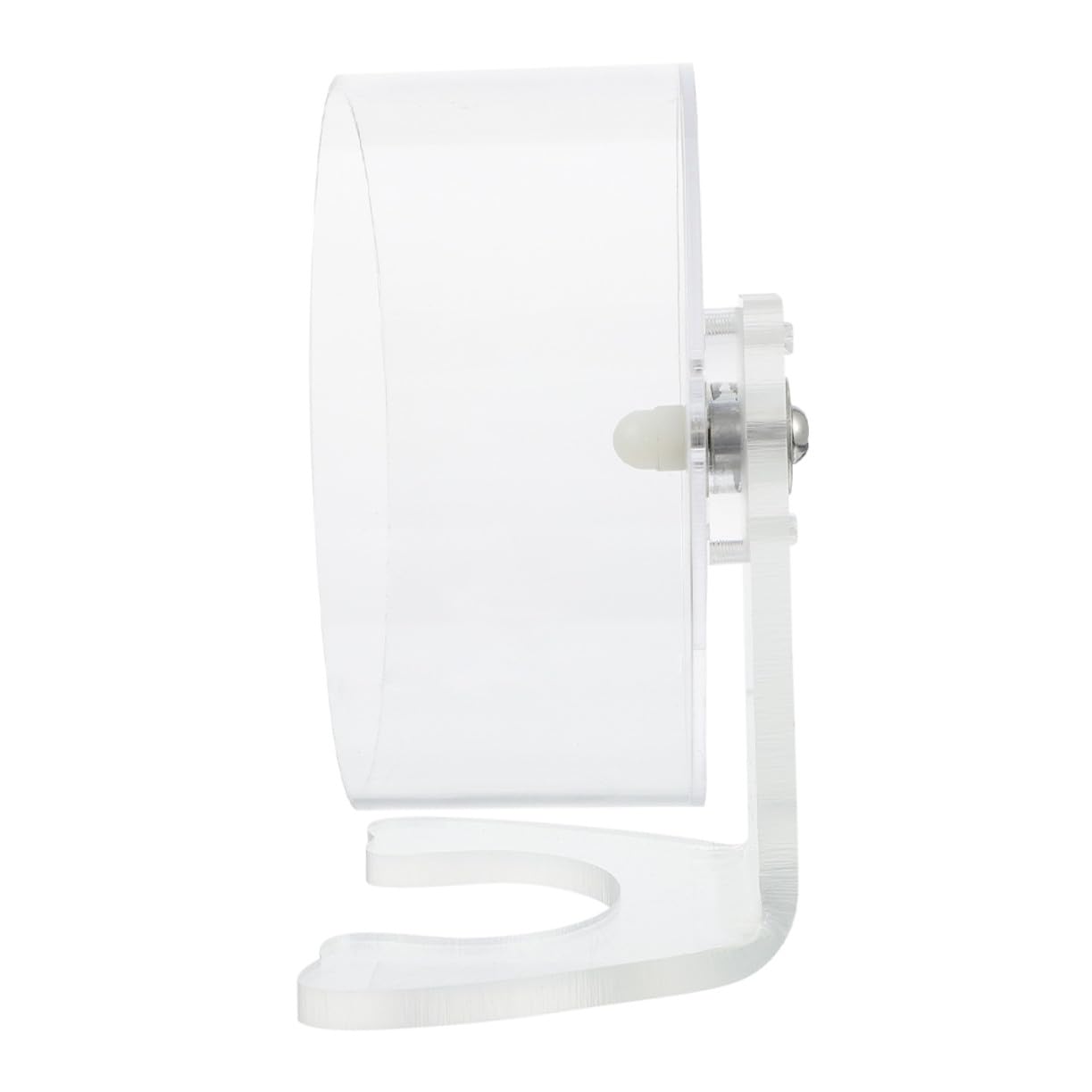 Rueda de Ejercicio para Hámster Silenciosa Soporte Diseño Transparente para Jerbos Ratones y Pequeños Roedores Fácil de Instalar y Espaciosa para Actividad Saludable