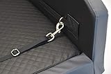 BETTEX comfort & style Autohundebett aus Kunstleder Autoschondecke Kofferraumbox Hundebett Hundebox (100x80, grau)