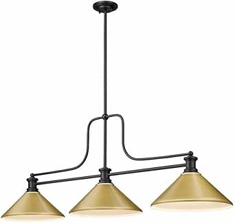 Z-Lite 725-3MB-MSG Melange Pendant, 3-Light 300 Total Watts, Matte Black