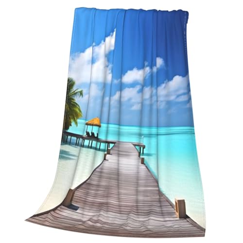 Couverture polaire Maldives en flanelle de qualite supérieure 152x127 cm - 4