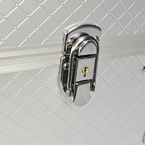 Maleta Maquiagem e Joias Frasqueira Luxo Prata CBRN19168