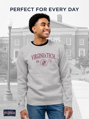 JanSport NCAA Officially Licensed Rival Crew Sweatshirt, Long Sleeve Graphic Pullover for Men & Women, Cotton-Polyester Blend Featuring Collegiate Design & Easy-On Style for Game Days, or Travel - image 2
